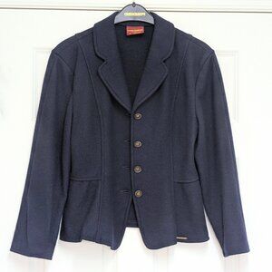 Geiger of Austria boiled wool blazer - EU40, feminine style, navy blue